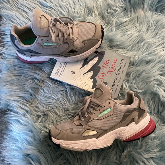 adidas falcon grey maroon